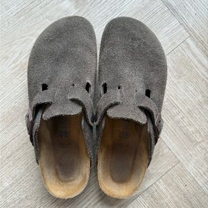 Boston Birkenstock Brown Suede Narrow 40